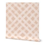 beige on blush handdrawn plaid 