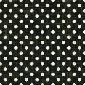 Vintage polka dot - black and white