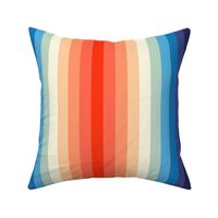 Retro Rainbow Reflected stripe L by Pippa Shaw