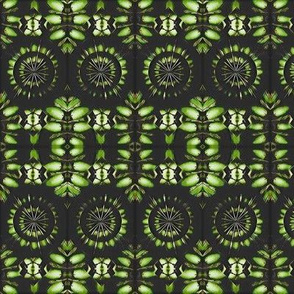 Green Grunge Tie-Dye Kaleidoscope