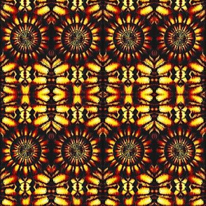 Flaming Tribal Tie-Dye Kaleidoscope