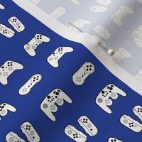 Game Controllers on Blue