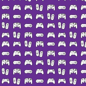 Game Controllers on Purple