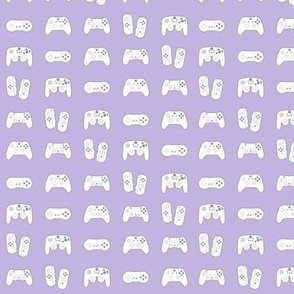 Game Controllers on Pastel Lavender