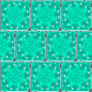 Grunge Grout Tiles - Teal