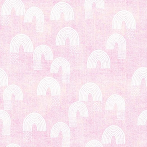 rainbow rain 1 pink linen