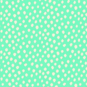 Cream spots on light green