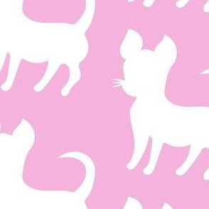 Pink chihuahua silhouette (large)