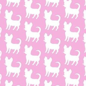 Pink chihuahua silhouette (small)