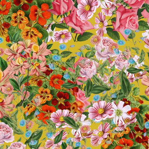 Floral pattern ,wild flowers ,ross