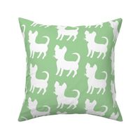 Pastel green chihuahua silhouette (large)