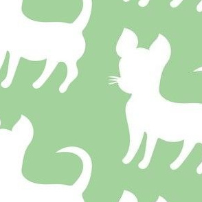 Pastel green chihuahua silhouette (large)