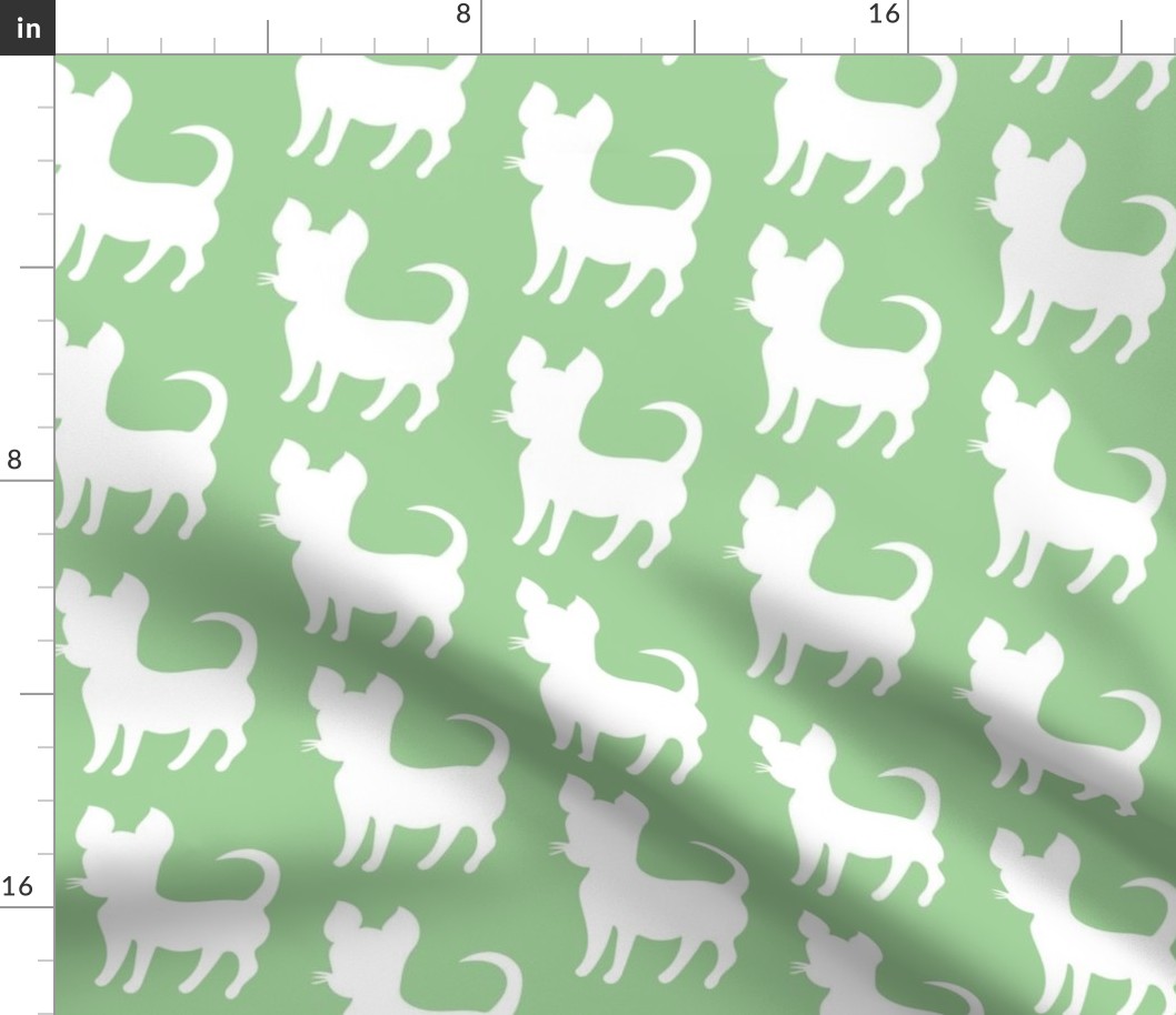 Pastel green chihuahua silhouette (large)