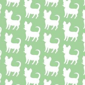 Pastel green chihuahua silhouette (small)