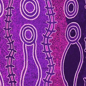 Aboriginal Serpents - Violet