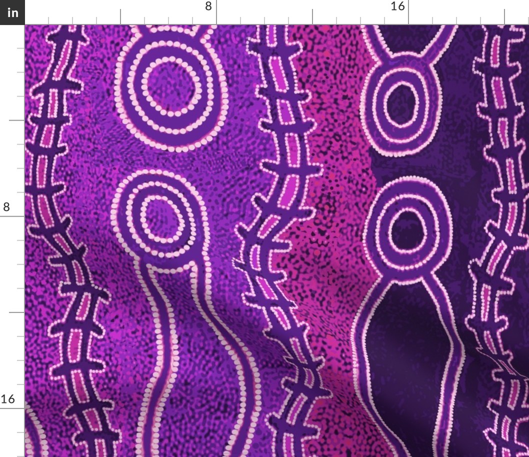 Aboriginal Serpents - Violet