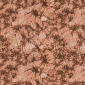 Vernal-Batik Tie Dye Crackle- Woven Texture- Caramel Cinnamon Brown Desert Sand- Regular Scale