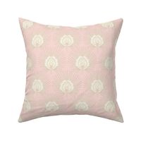 Artdeco Fan Palms (light pink) 12"