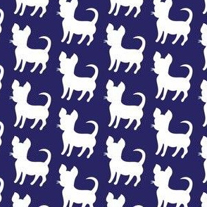 Navy blue chihuahua silhouette (small)