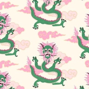 dragon/pink green/custom