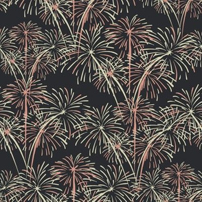 Fireworks Small Pink and Cream on Gunpowder