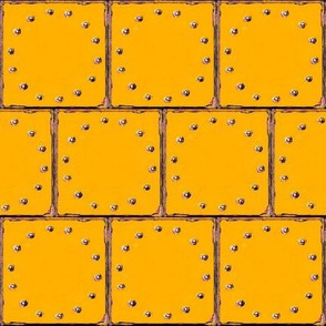 Grunge Grout Tiles - Yellow