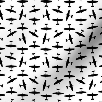 Black & White Airplanes (Mini Scale)
