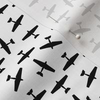 Black & White Airplanes (Mini Scale)