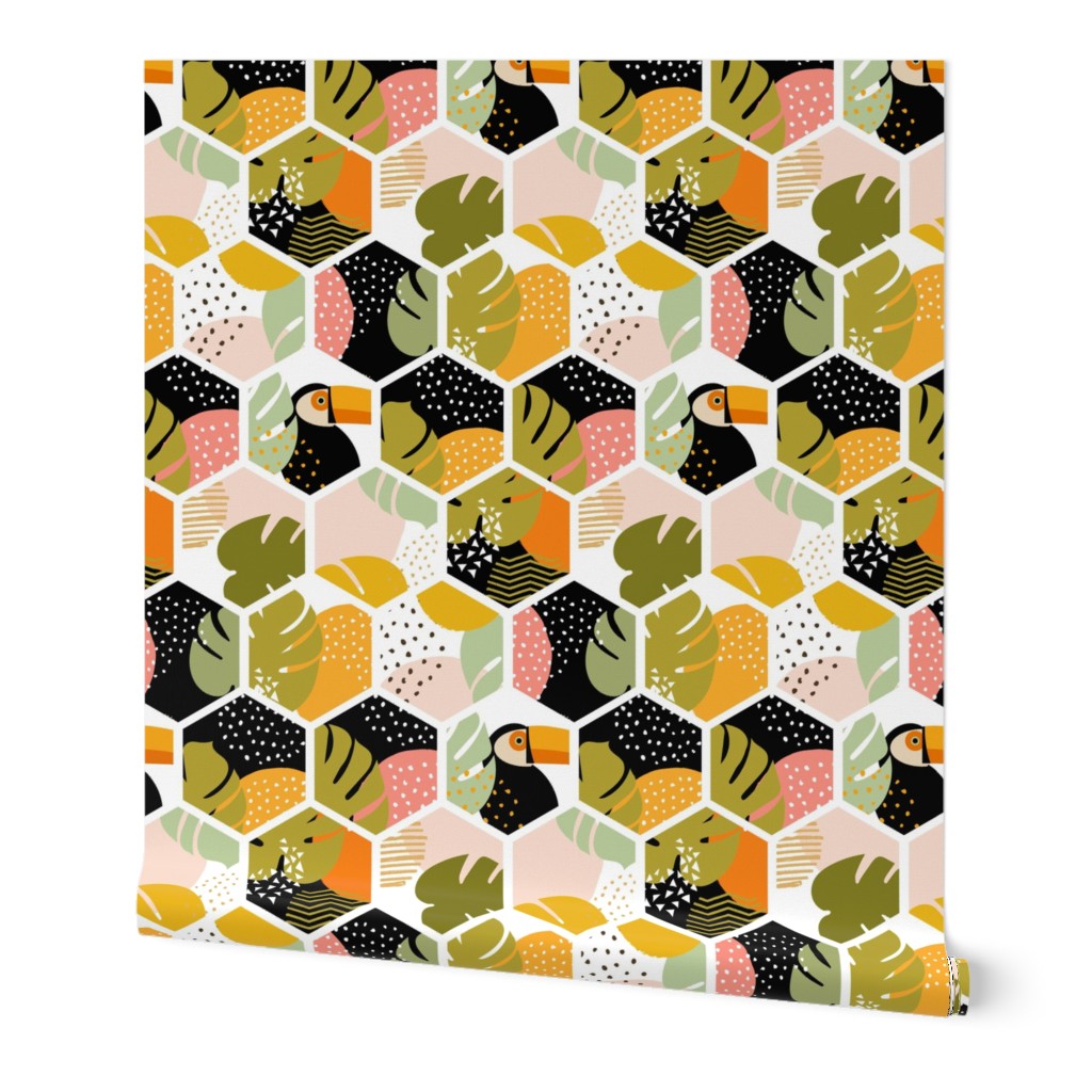 Tropical hexagons - colorful