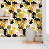 Tropical hexagons - colorful