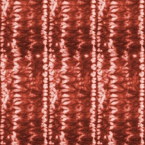 Shibori Stripes- Rust Terracotta- Regular Scale