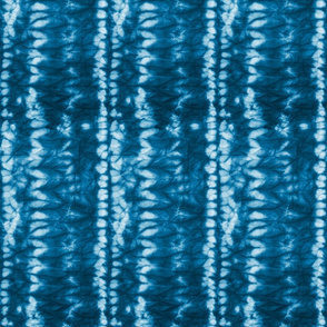 Shibori Stripes- Cerulean Blue- Regular Scale