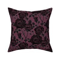 gothic roses purple