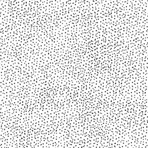 Small black dots on white