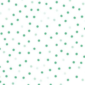 Green polka dots