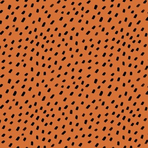 Ocelot print orange