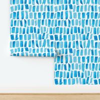 Ocean Blue Paint Marks - Medium