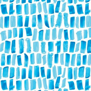 Ocean Blue Paint Marks - Medium