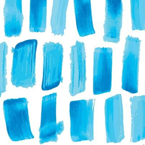 Ocean Blue Paint Marks - Large