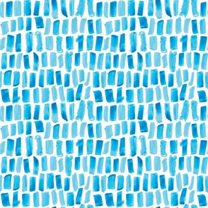 Ocean Blue Paint Marks - Small