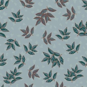 Leaves Pattern Teal