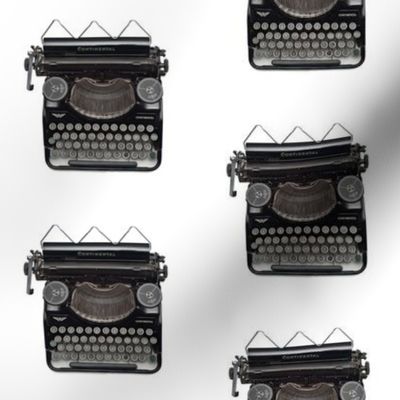Vintage typewriter print