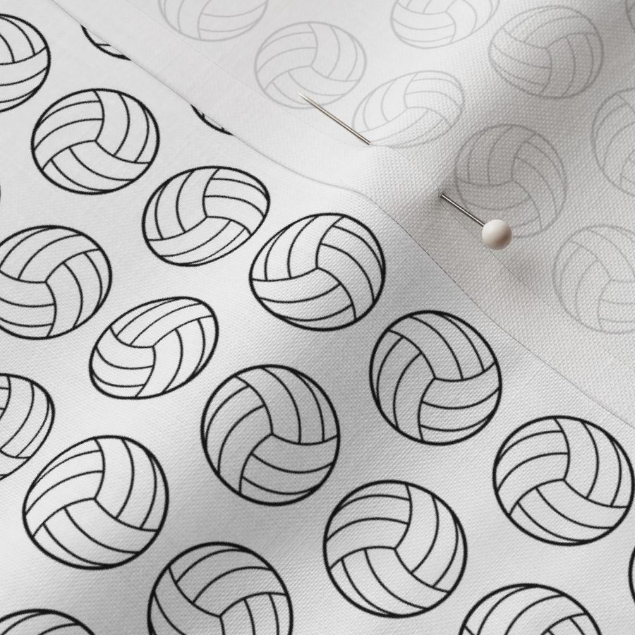 Volleyball Print in Black & White (Mini Scale)