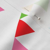 Colorful diagonal Party flags