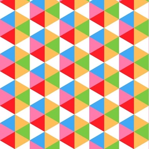 Colorful party hexagons