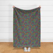 Tie Dye Rainbow Houndstooth