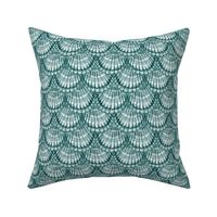 Scallop Shells Dark Teal