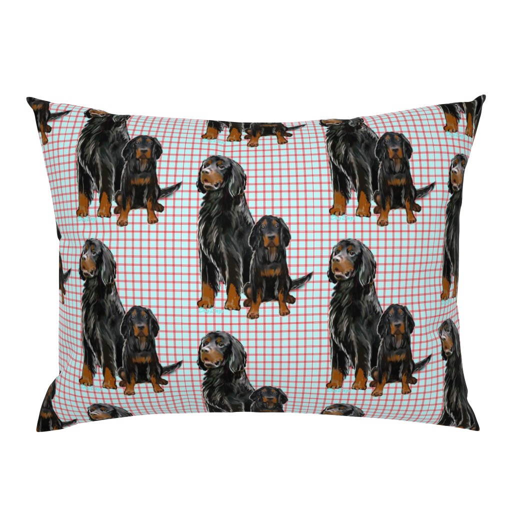 Gordon setter Mom and Pup