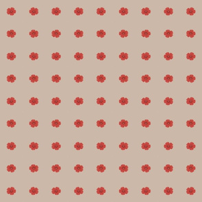 red flower-beige 