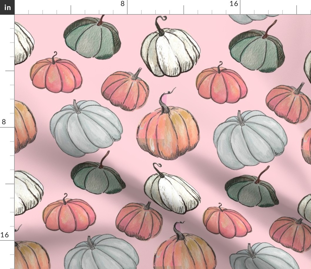 Autumn Pumpkin Patch // Lt Pink